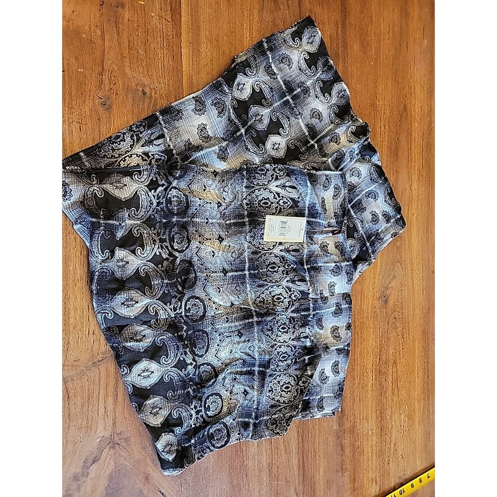 Stetson Womens Black Paisley Scarf
